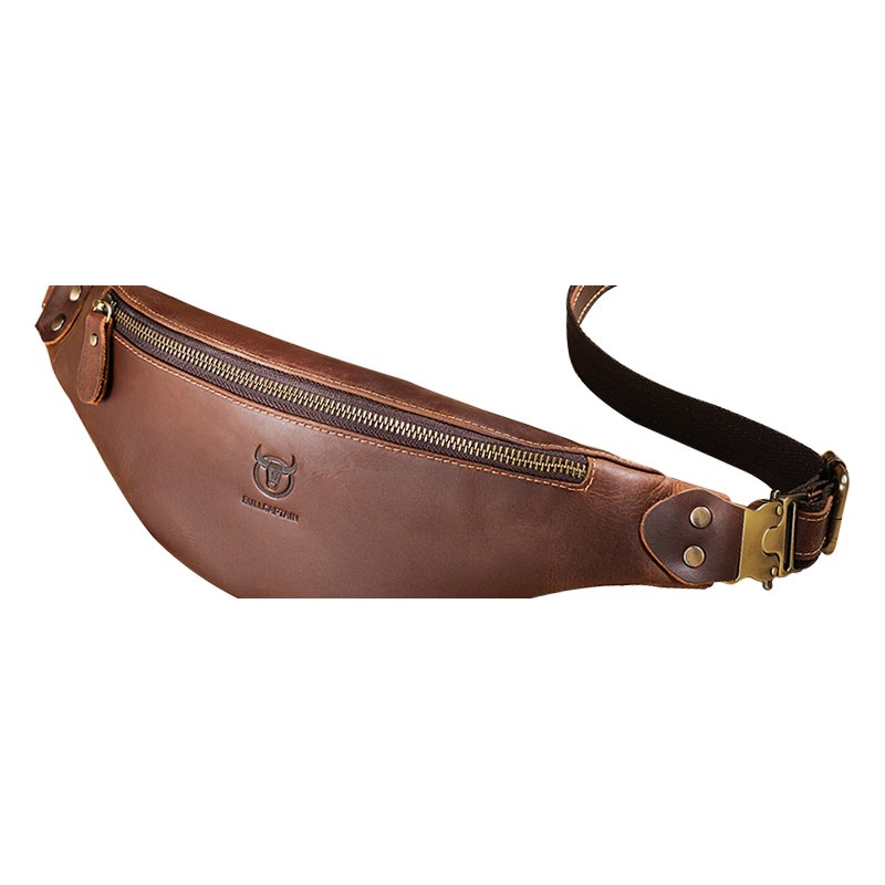 Sacoche Ceinture Cuir Homme Crazy Horse, Portée Taille ou Buste 6 Borsello da Cintura in Pelle Uomo Crazy Horse, da Indossare in Vita o sul Busto - immagine 6