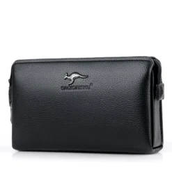 Pochette Homme à Cadenas à Code, Cuir PU, Poche Téléphone F07