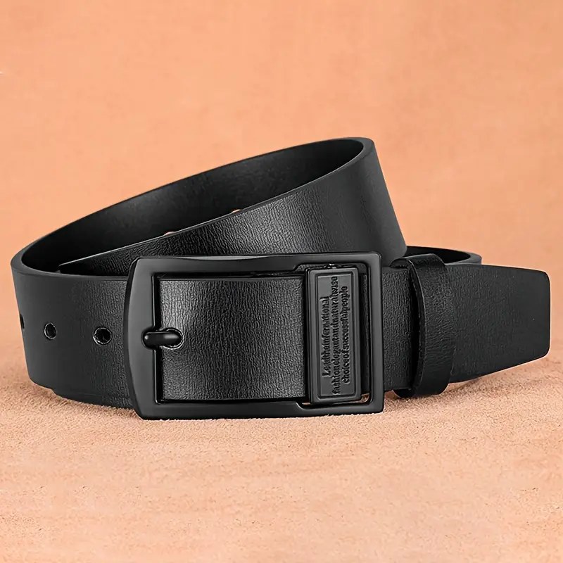 Ceinture Homme à Boucle Ardillon, Cuir PU Noir ou Café 4 Herrengürtel mit Dornschließe, PU-Leder in Schwarz oder Kaffee – Bild 4