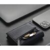 Porte-Cartes Homme à Éjection, Blocage RFID et Aspect Carbone