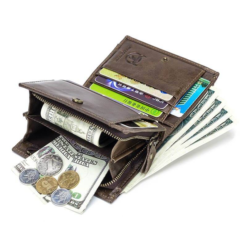Portefeuille Bullcaptain RFID en Cuir de Vache Véritable, Livré en Coffret 2 Portefeuille Bullcaptain RFID en Cuir de Vache Véritable, Livré en Coffret – Image 2