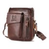Sacoche Cuir Homme Multipoches, Cuir Véritable Doublé Cuir, vue principale
