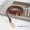 Sangle Fine en Cuir pour Pochette, Réglable de 95 à 124 cm