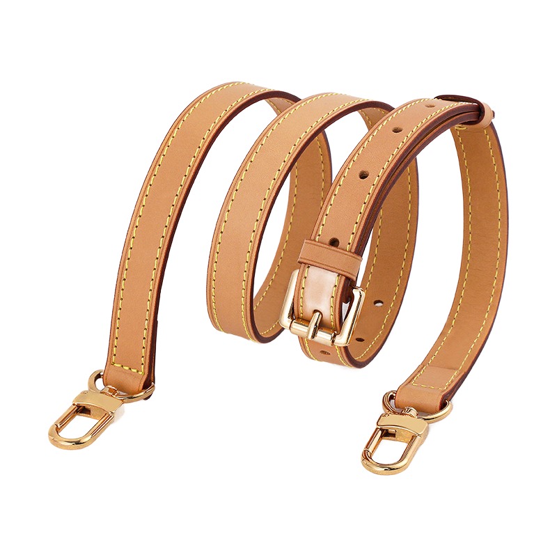 Bandouliere cuir pour sac a main en cuir veritable 2 Bandouliere cuir pour sac a main en cuir veritable, vue de trois quarts