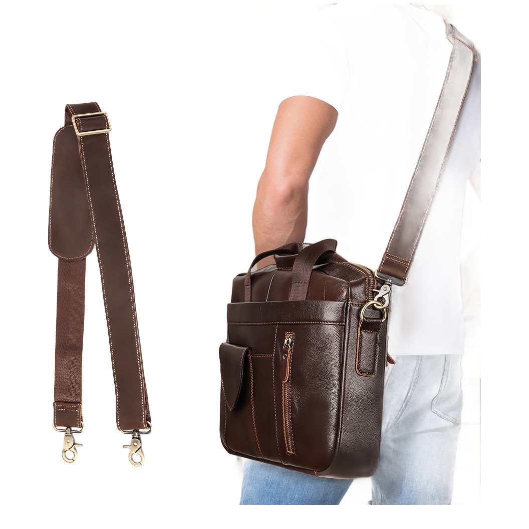 Bandouliere cuir pour sac de 127 cm reglable 3 Bandouliere cuir pour sac de 127 cm reglable, vue de face