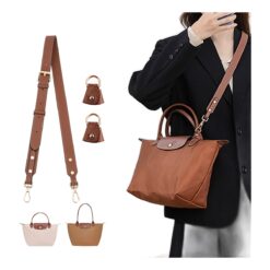 Bandouliere cuir pour sac large et reglable en longueur, vue principale