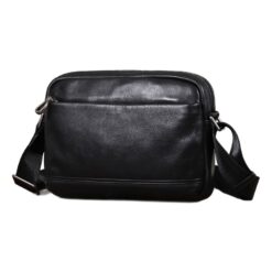 Besace cuir homme à rabat, doublure également en cuir, vue principale