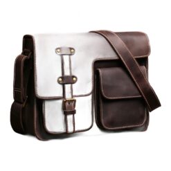 Besace cuir homme crazy horse a poches plaquees, vue principale