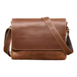 Besace cuir homme crazy horse pour le trajet quotidien, 35 cm, vue principale