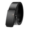 Ceinture automatique homme noire en cuir PU, boucle sans ardillon, vue principale