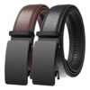 Ceinture cuir homme à boucle automatique, largeur 3,5 cm, vue principale