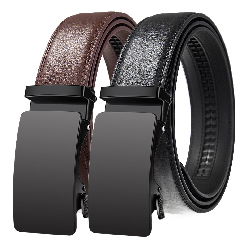Ceinture cuir homme à boucle automatique, largeur 3,5 cm 1 Ceinture cuir homme à boucle automatique, largeur 3,5 cm, vue principale
