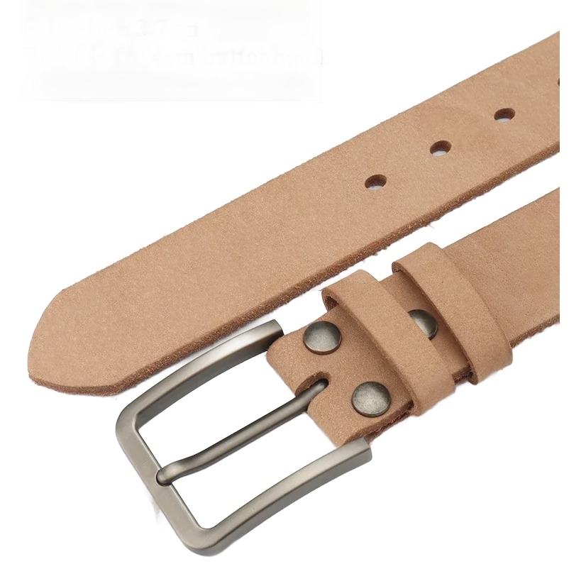 Ceinture cuir homme en peau pleine, bords parés, 3,7 cm 2 Ceinture cuir homme en peau pleine, bords parés, 3,7 cm, vue de trois quarts