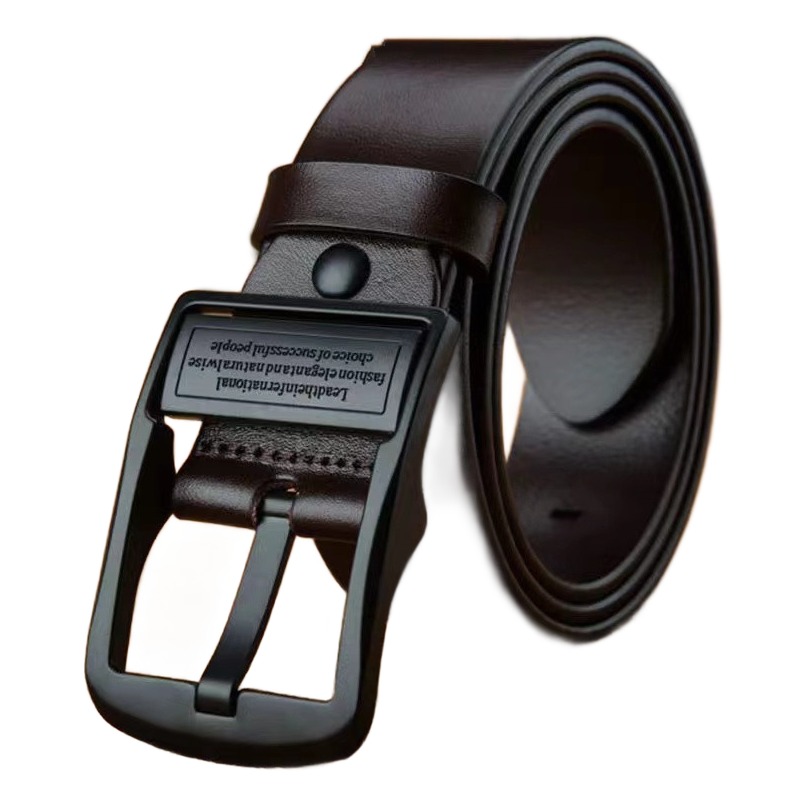 Ceinture cuir homme en vachette, boucle ardillon de 3,8 cm 1 Ceinture cuir homme en vachette, boucle ardillon de 3,8 cm, vue principale
