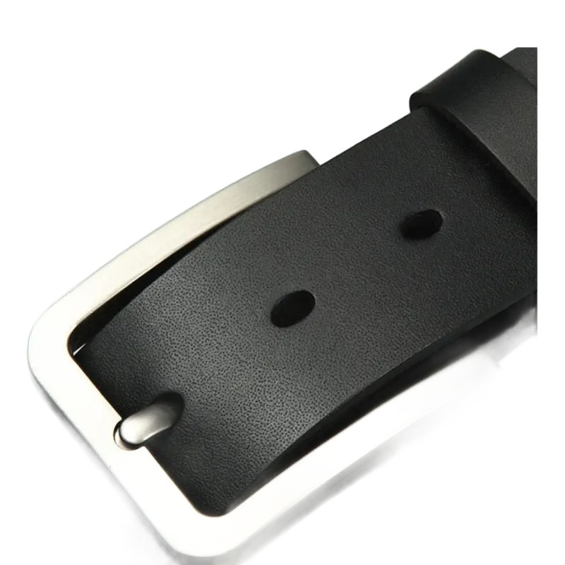 Ceinture cuir homme PU, boucle carrée de 3,8 cm, 105 à 115 cm 3 Ceinture cuir homme PU, boucle carrée de 3,8 cm, 105 à 115 cm, vue de face