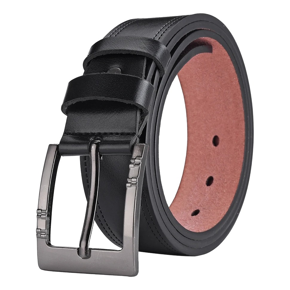 Ceinture homme à boucle ardillon, 3,8 cm, style jean 1 Ceinture homme à boucle ardillon, 3,8 cm, style jean, vue principale