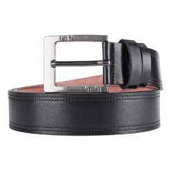 Ceinture homme à boucle ardillon, 3,8 cm, style jean, vue de trois quarts