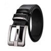 Ceinture homme en simili cuir grainé, boucle ardillon, vue principale