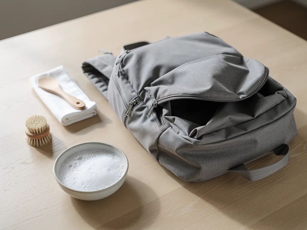Comment nettoyer un sac à dos sans l'abîmer 1 Comment nettoyer un sac a dos en nylon : brosse douce, chiffon et eau savonneuse