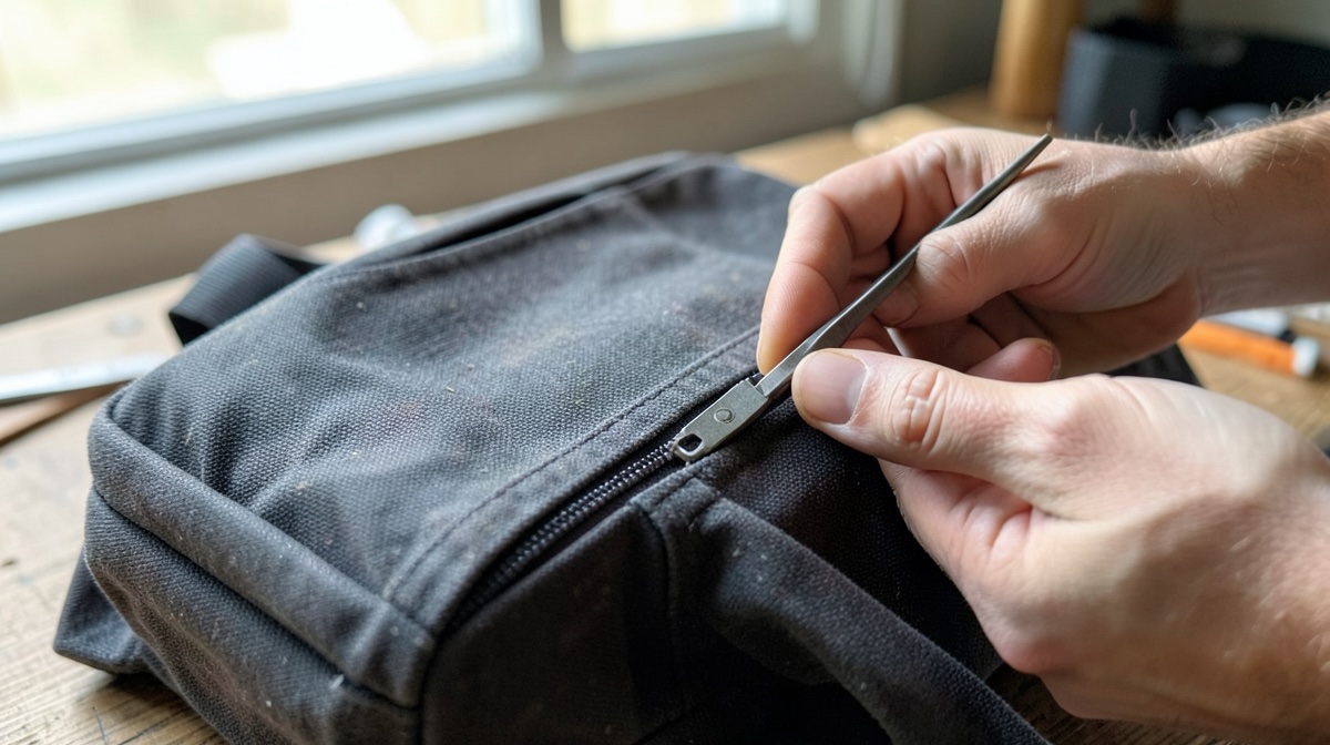 Comment réparer une fermeture éclair de sac ? 1 Comment réparer une fermeture éclair de sac à dos : resserrer le curseur à la pince