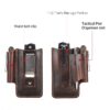 Étui ceinture cuir véritable pour outils EDC, clip métal, vue principale