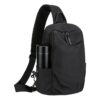 Grande sacoche poitrine homme en toile Oxford, poche bouteille, vue principale
