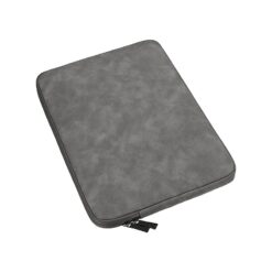 Housse ordinateur portable en cuir PU, 11 à 15 pouces, vue de trois quarts