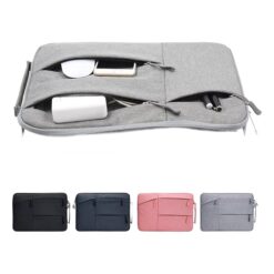 Housse ordinateur portable multipoches, de 12 à 16 pouces, vue de trois quarts