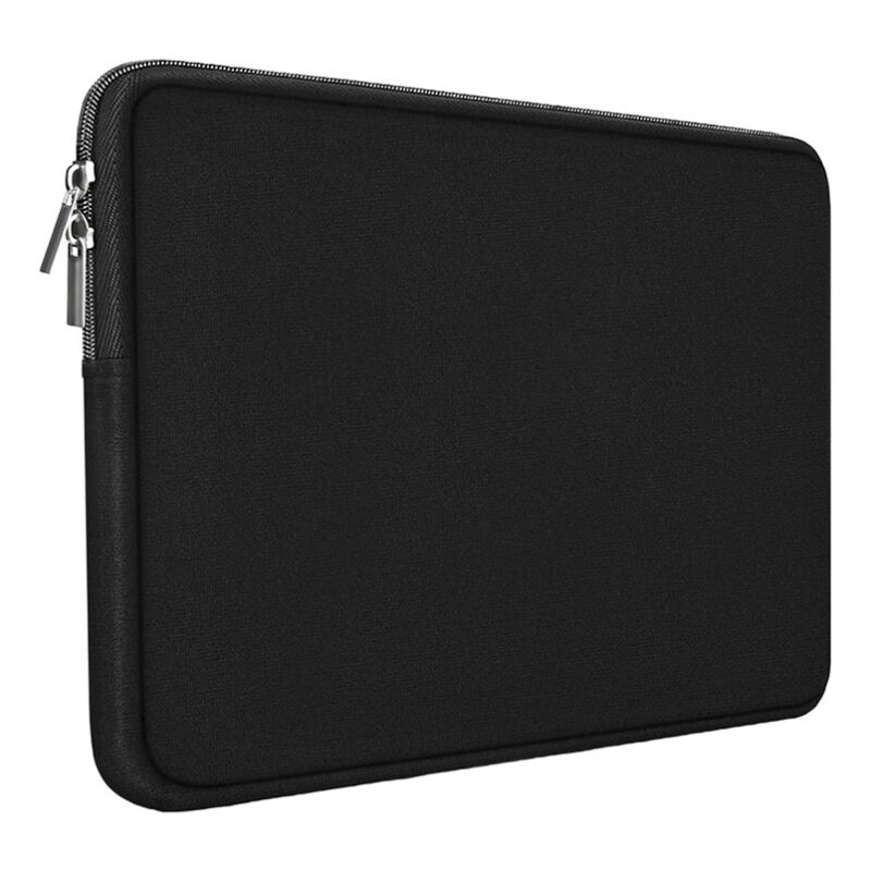 Housse ordinateur portable noire rembourrée, de 11 à 15,6 pouces, vue principale