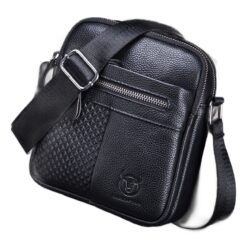 Pochette homme à rabat en cuir pour tous les jours, vue principale