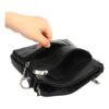 Pochette homme d'affaires en cuir à ligne épurée, vue principale