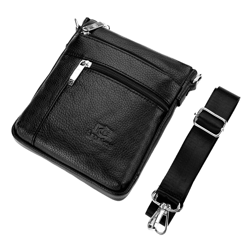 Pochette homme d'affaires en cuir à ligne épurée 5 Pochette homme d'affaires en cuir à ligne épurée, vue arriere