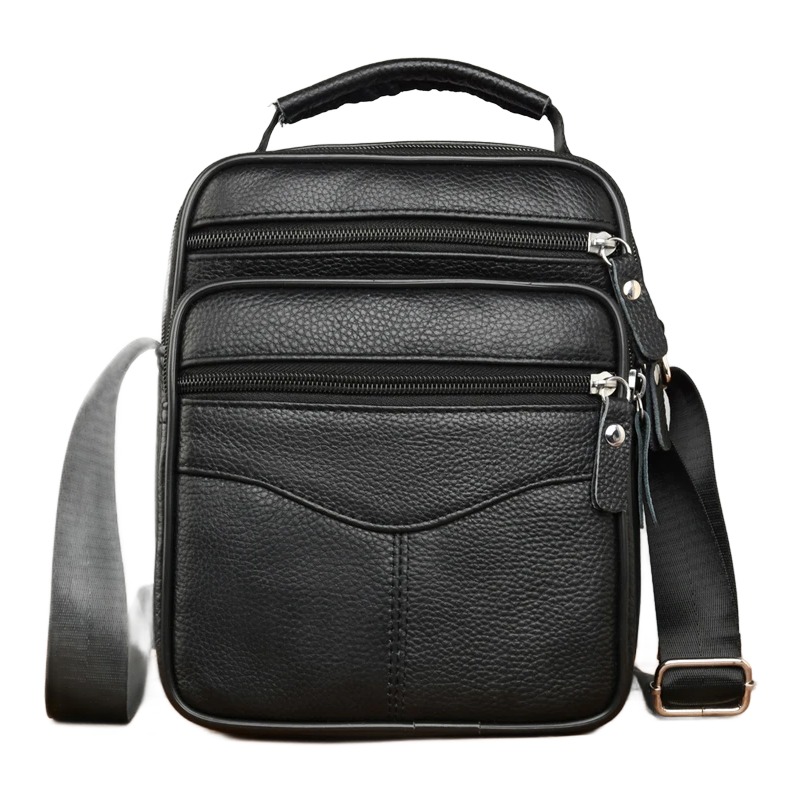 Pochette homme d'affaires en cuir en trois tailles 3 Pochette homme d'affaires en cuir en trois tailles, vue de face