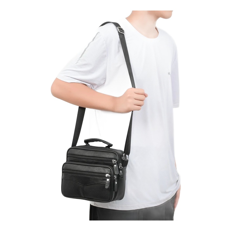 Pochette homme d'affaires en cuir en trois tailles 4 Pochette homme d'affaires en cuir en trois tailles, detail