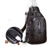 Pochette homme de poitrine à grain relief avec port USB, vue principale