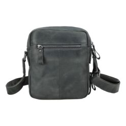 Pochette homme en cuir de vache, format vertical 19 x 23 cm, vue principale