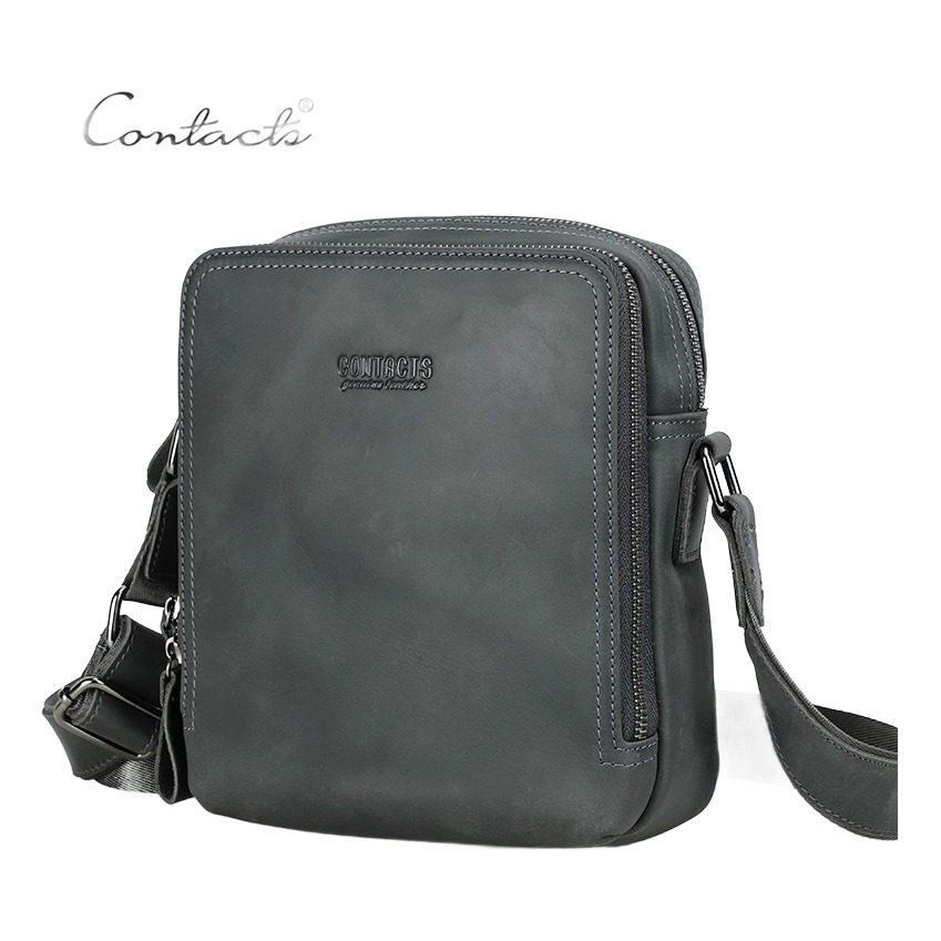 Pochette homme en cuir de vache, format vertical 19 x 23 cm 3 Pochette homme en cuir de vache, format vertical 19 x 23 cm, vue de face
