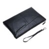 Pochette homme en cuir de vachette, deux tailles, fermeture éclair, vue principale
