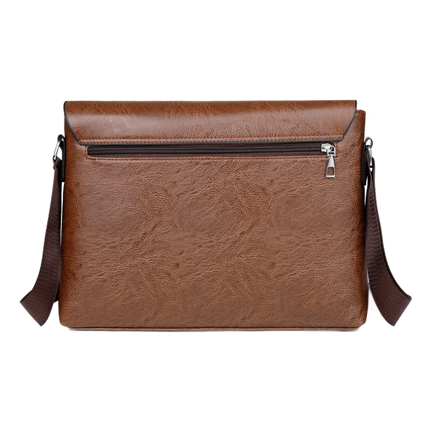 Pochette homme en cuir PU avec compartiment tablette 1 Pochette homme en cuir PU avec compartiment tablette, vue principale