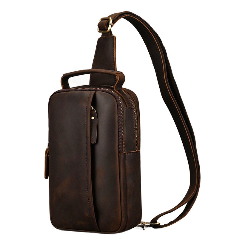Pochette homme en cuir véritable à rabat, poche téléphone 1 Pochette homme en cuir véritable à rabat, poche téléphone, vue principale