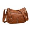 Pochette homme multipoches en cuir PU souple, vue principale