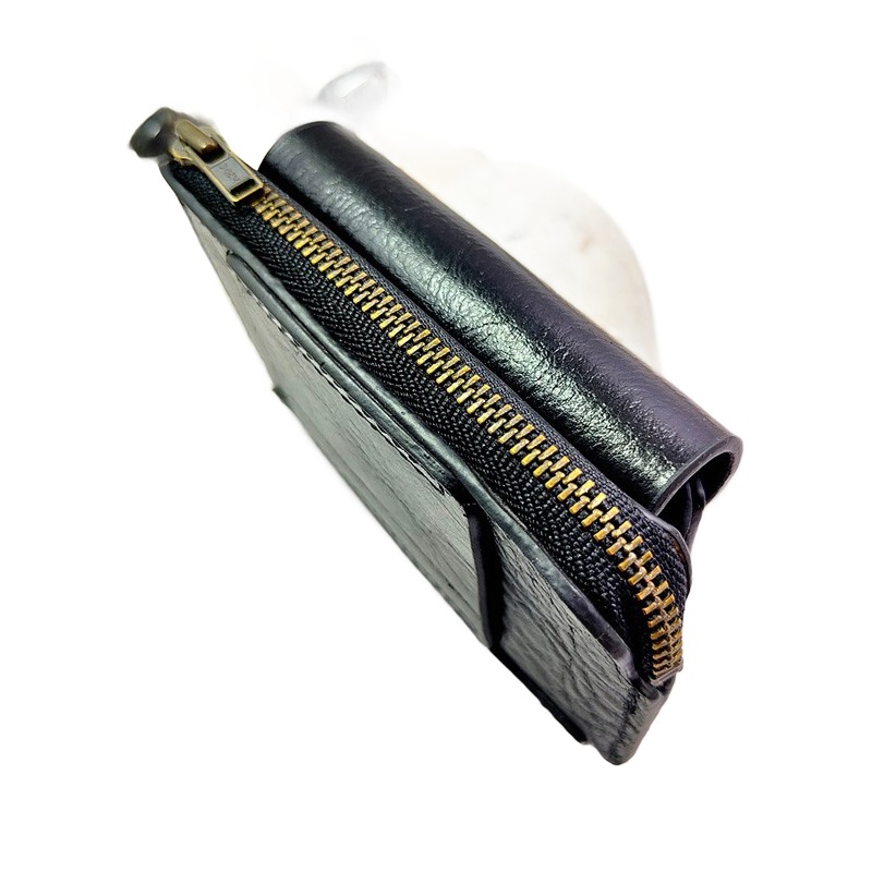 Pochette homme plate de ceinture pour papiers et cartes 3 Pochette homme plate de ceinture pour papiers et cartes, vue de face