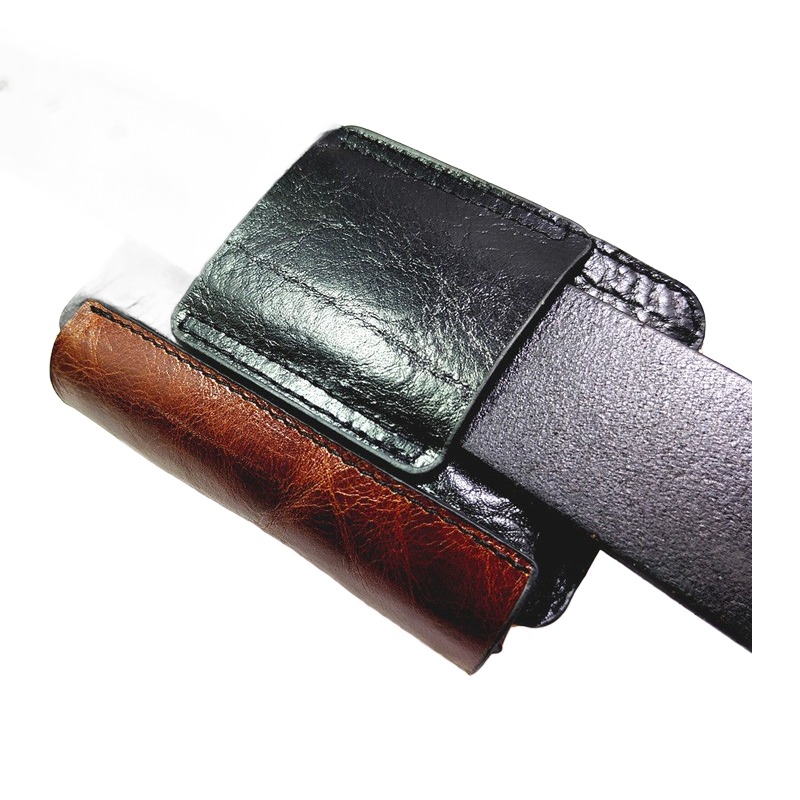 Pochette homme plate de ceinture pour papiers et cartes 5 Pochette homme plate de ceinture pour papiers et cartes, vue arriere