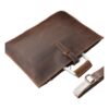 Pochette homme porte-documents en cuir Crazy Horse, 38 x 25 cm, vue principale