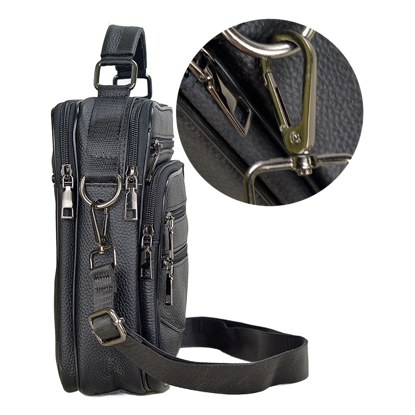 Pochette homme porte-documents en cuir pour tablette 3 Pochette homme porte-documents en cuir pour tablette, vue de face