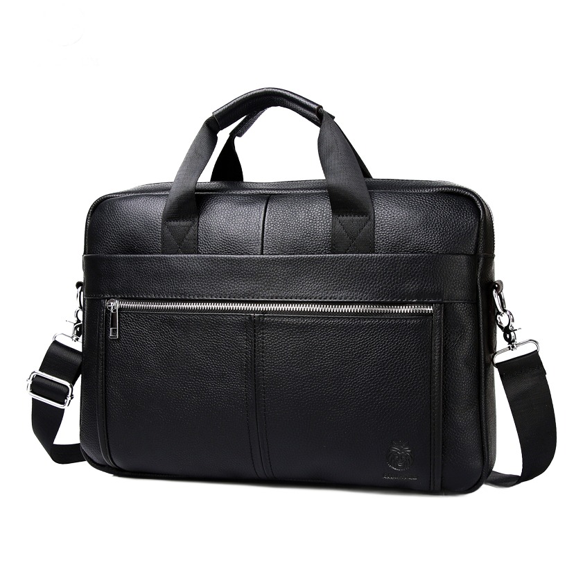 Pochette homme porte-documents en cuir véritable 1 Pochette homme porte-documents en cuir véritable, vue principale