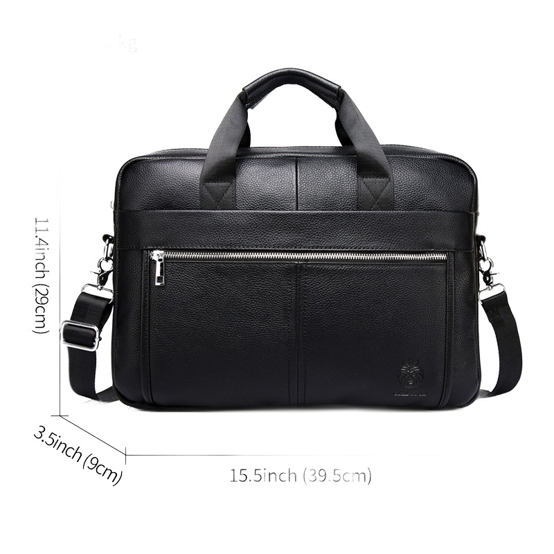 Pochette homme porte-documents en cuir véritable 4 Pochette homme porte-documents en cuir véritable, detail
