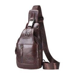 Pochette homme verticale de poitrine en cuir pour la ville, vue principale