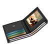 Portefeuille homme cuir de vachette RFID, deux volets, vue principale