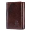 Portefeuille homme cuir vintage RFID à trois volets, vue principale
